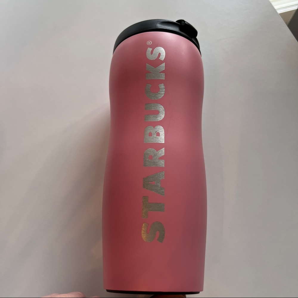 Vintage pink Starbucks 12 oz stainless cup